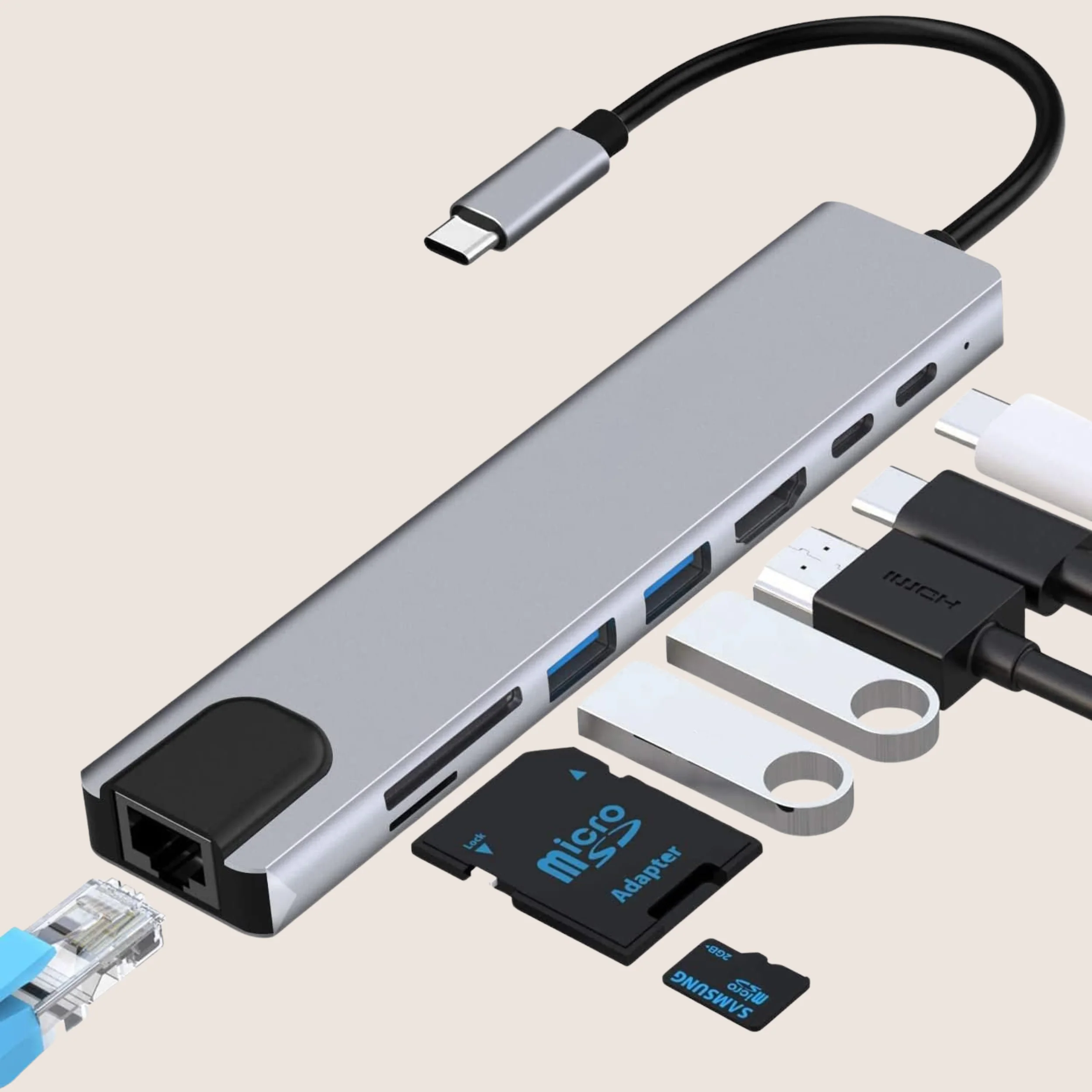 Hub USB 8-in-1 87W PD - Image 5